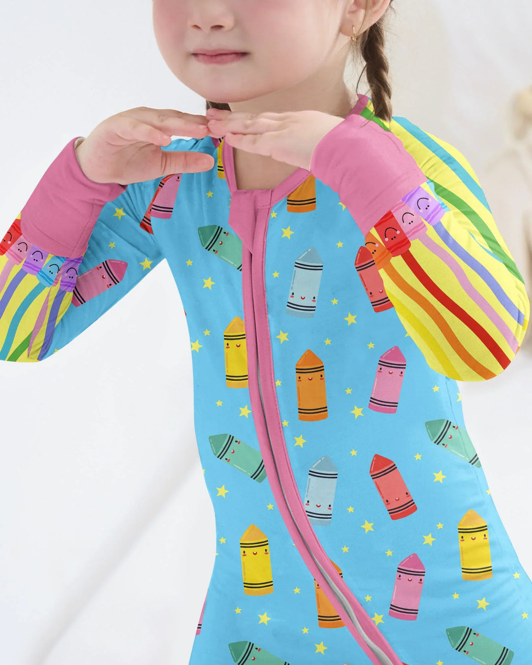 Happy Crayon Friends Bamboo Convertible Zippy