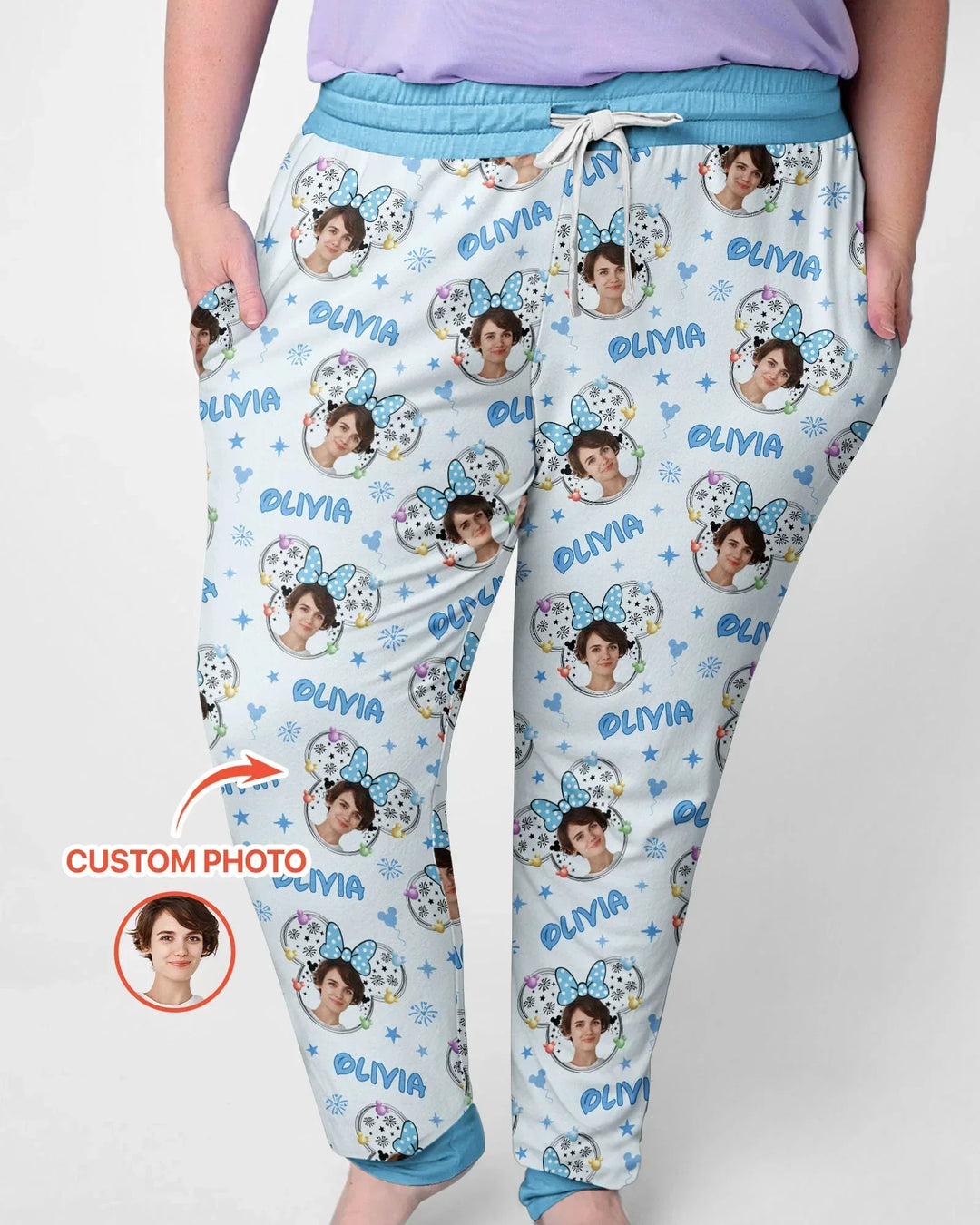 Template Damen Pyjama-Set aus personalisiertem Bambus