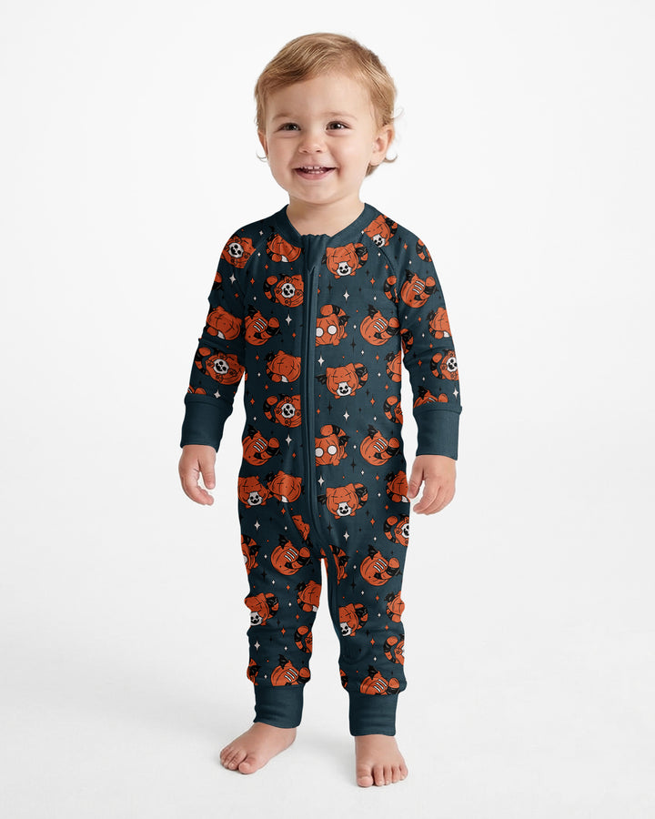 Batty Pumpkin Cats Bamboo Convertible Zippy