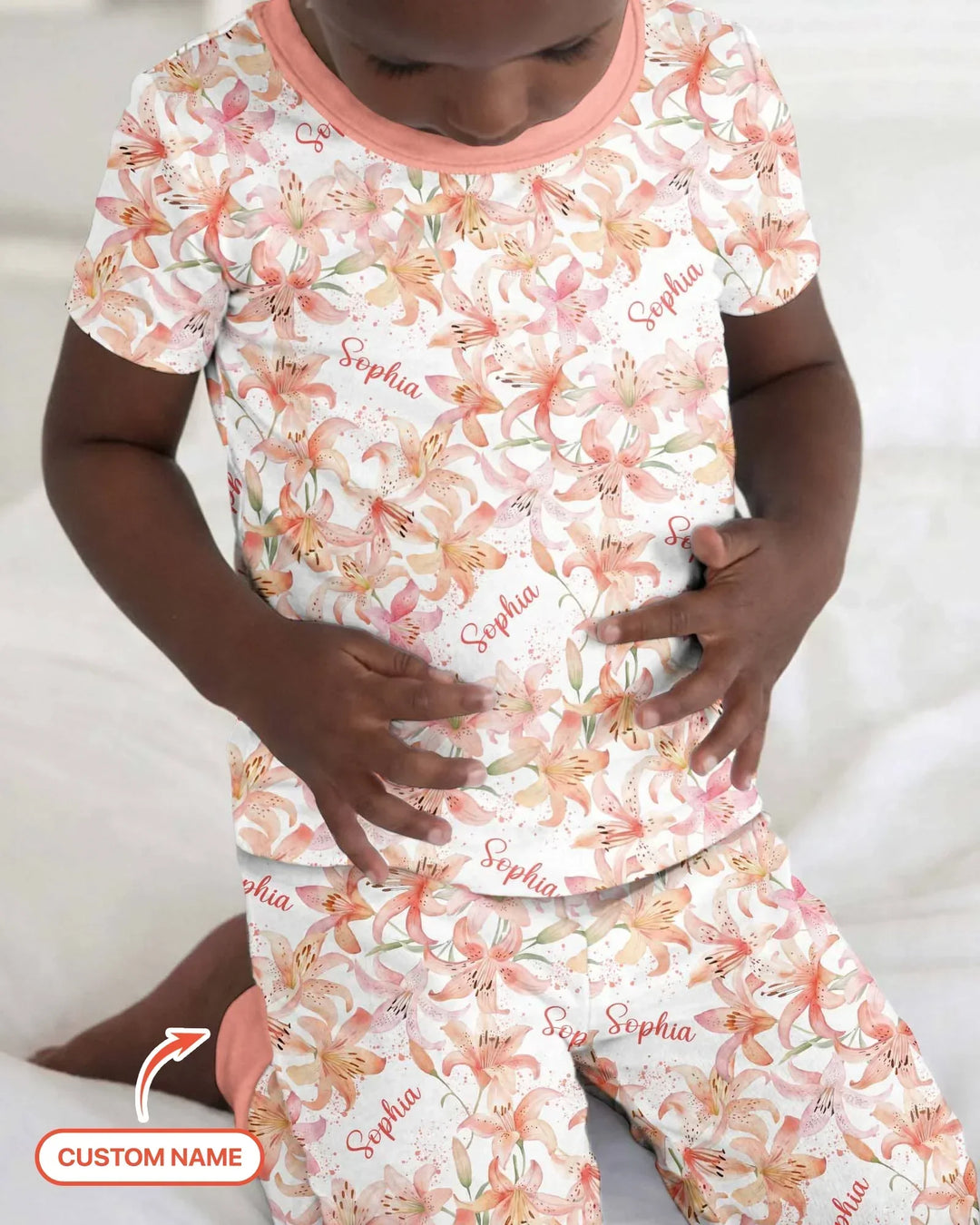 Zweiteiliges, kurzärmliges Pyjama-Set mit Marienkäfern