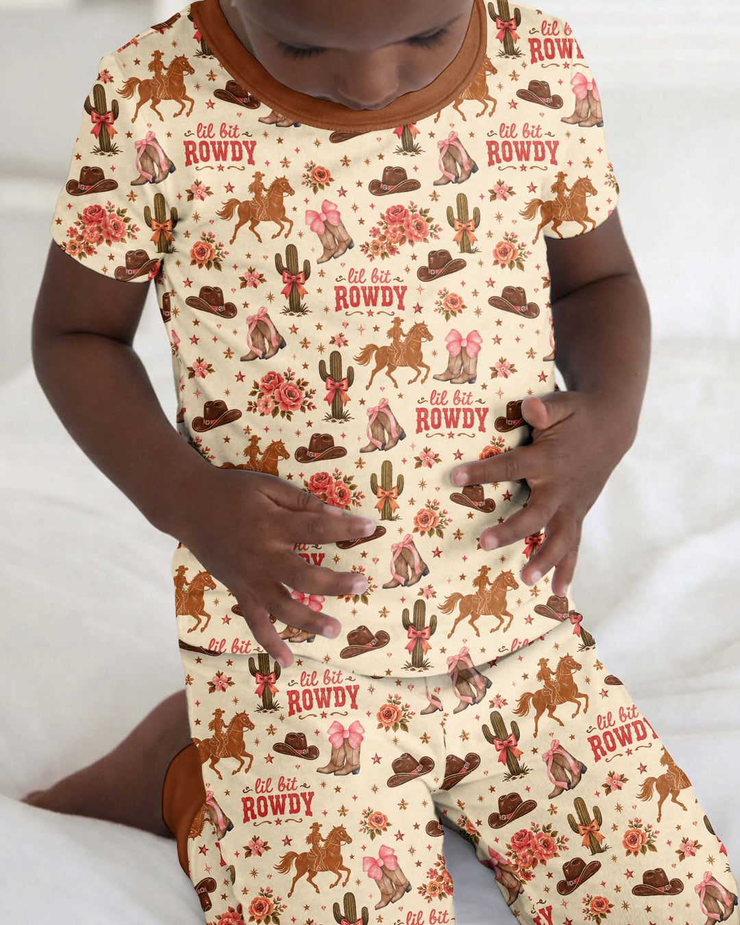 Zweiteiliges, kurzärmliges Pyjama-Set mit Marienkäfern