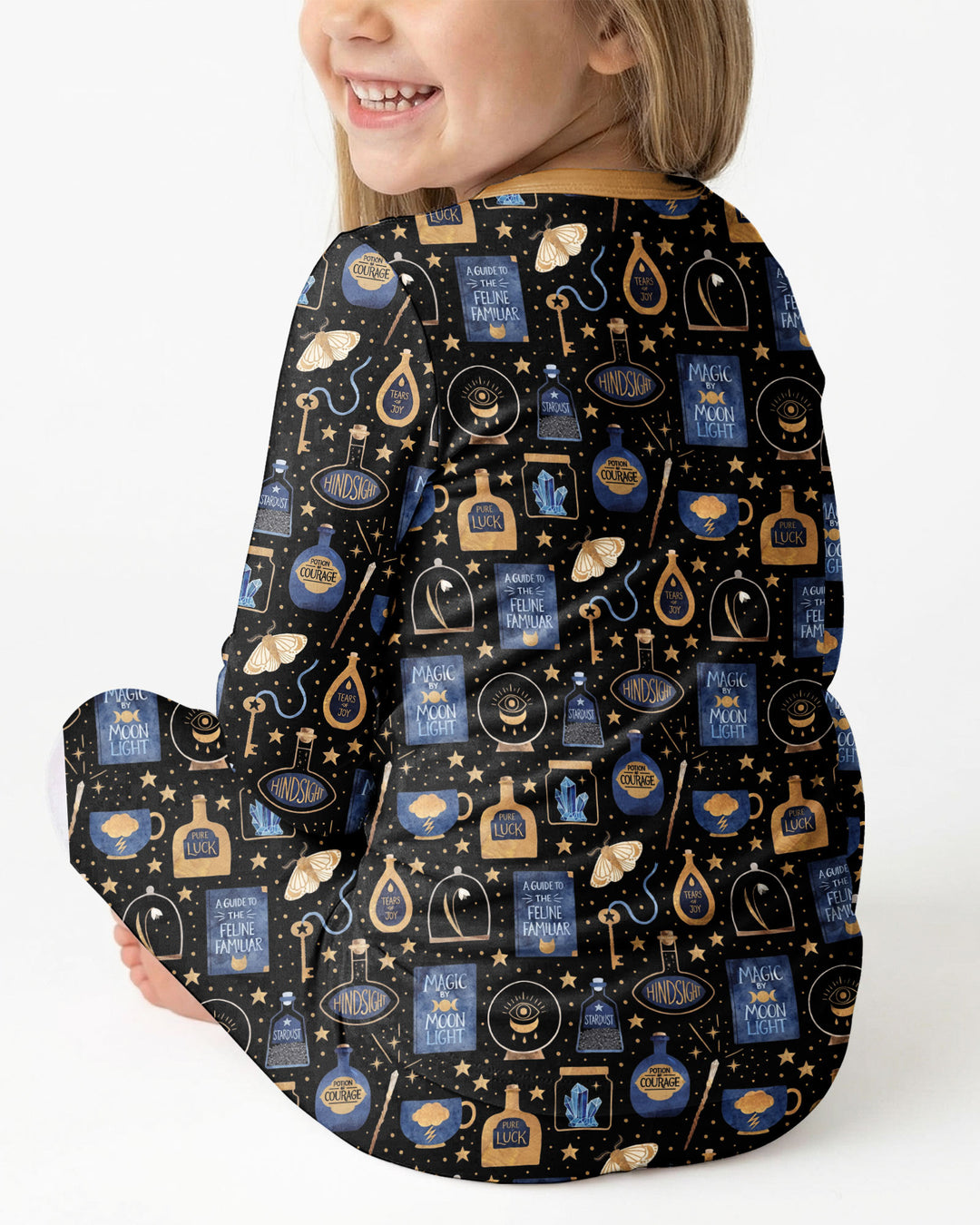 Good Witch Spell books and Potions Bamboo Two Piece Long Sleeve Pajama Set