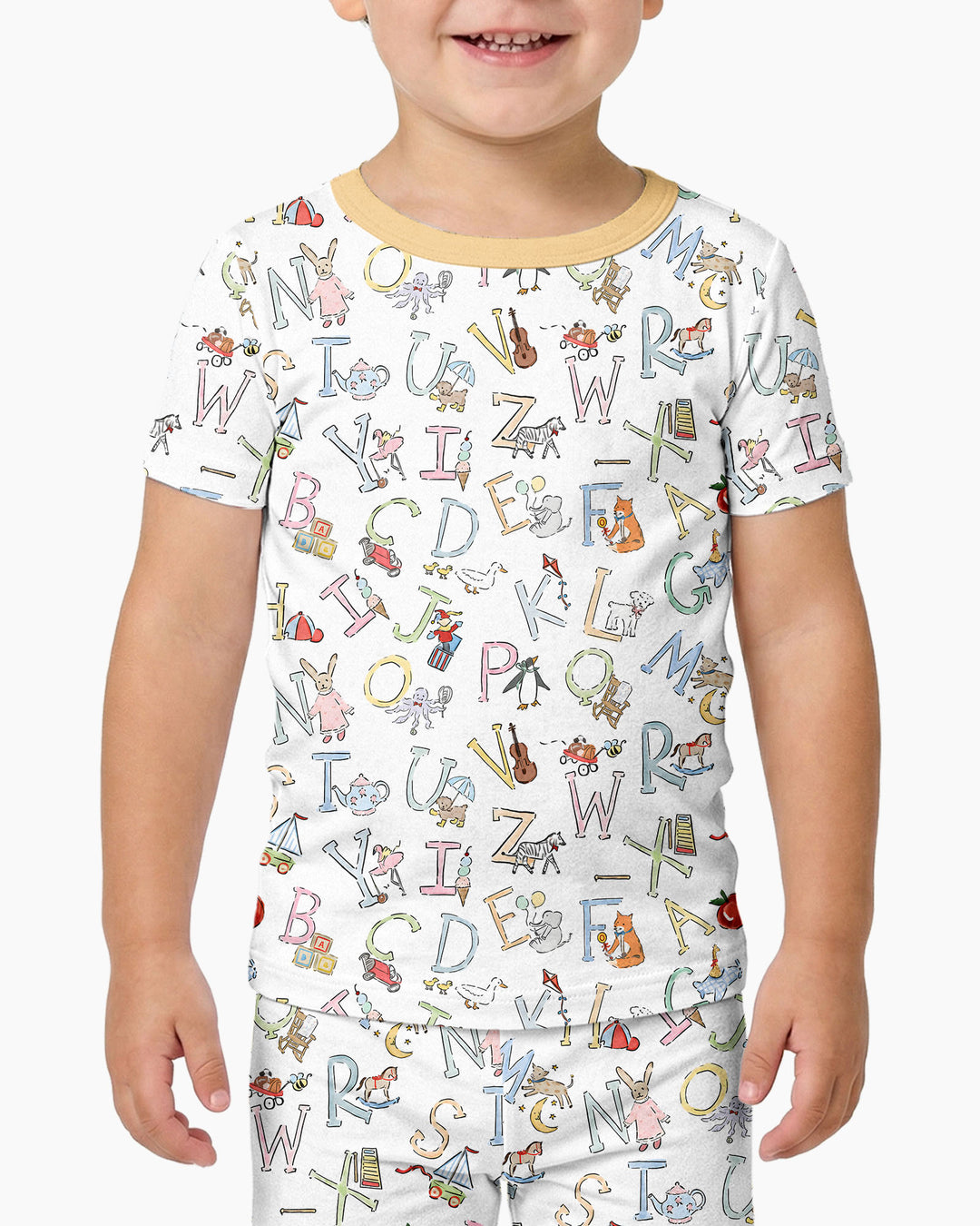 Zweiteiliges, kurzärmliges Pyjama-Set mit Marienkäfern