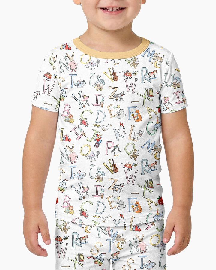 Zweiteiliges, kurzärmliges Pyjama-Set mit Marienkäfern