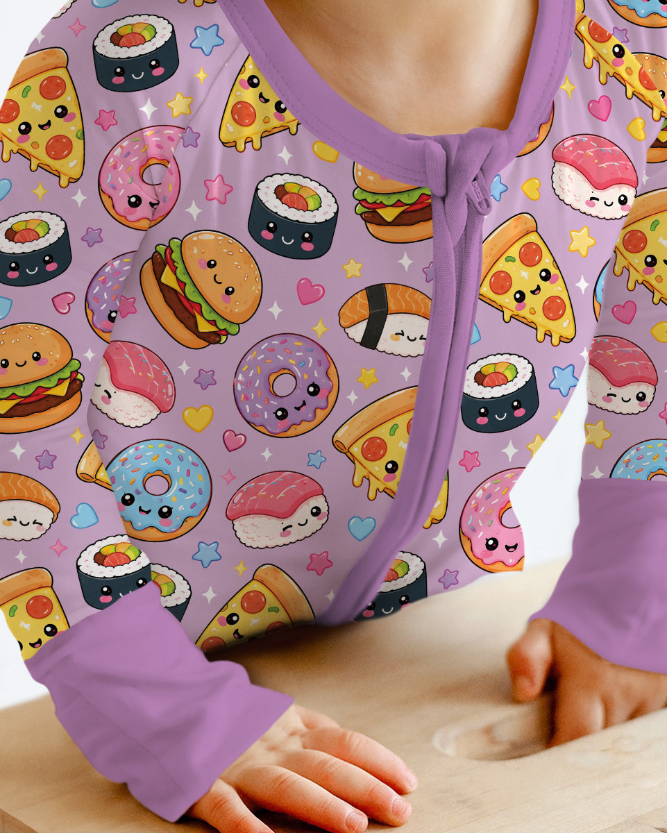 Kawaii Snack Party Bamboo Convertible Zippy