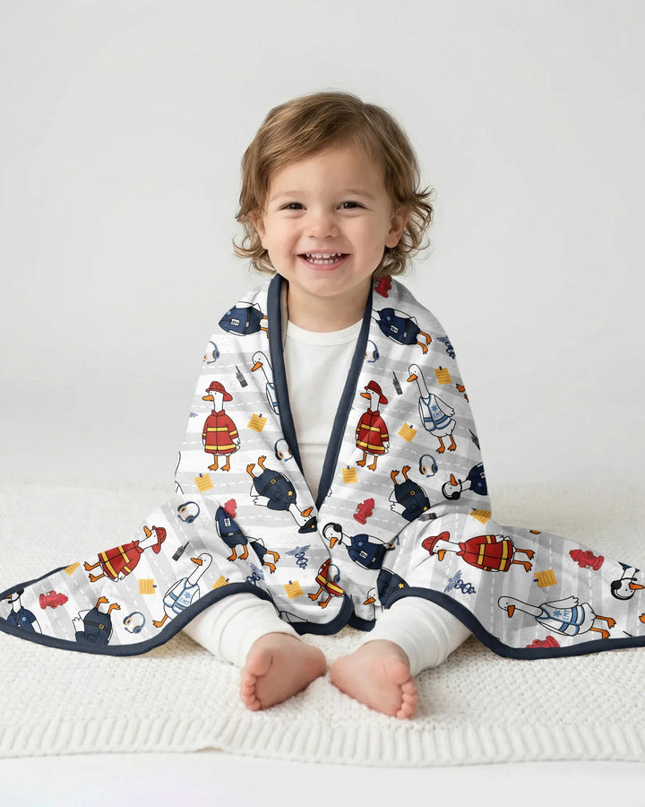Rescue Goose Squad Bamboo Blanket