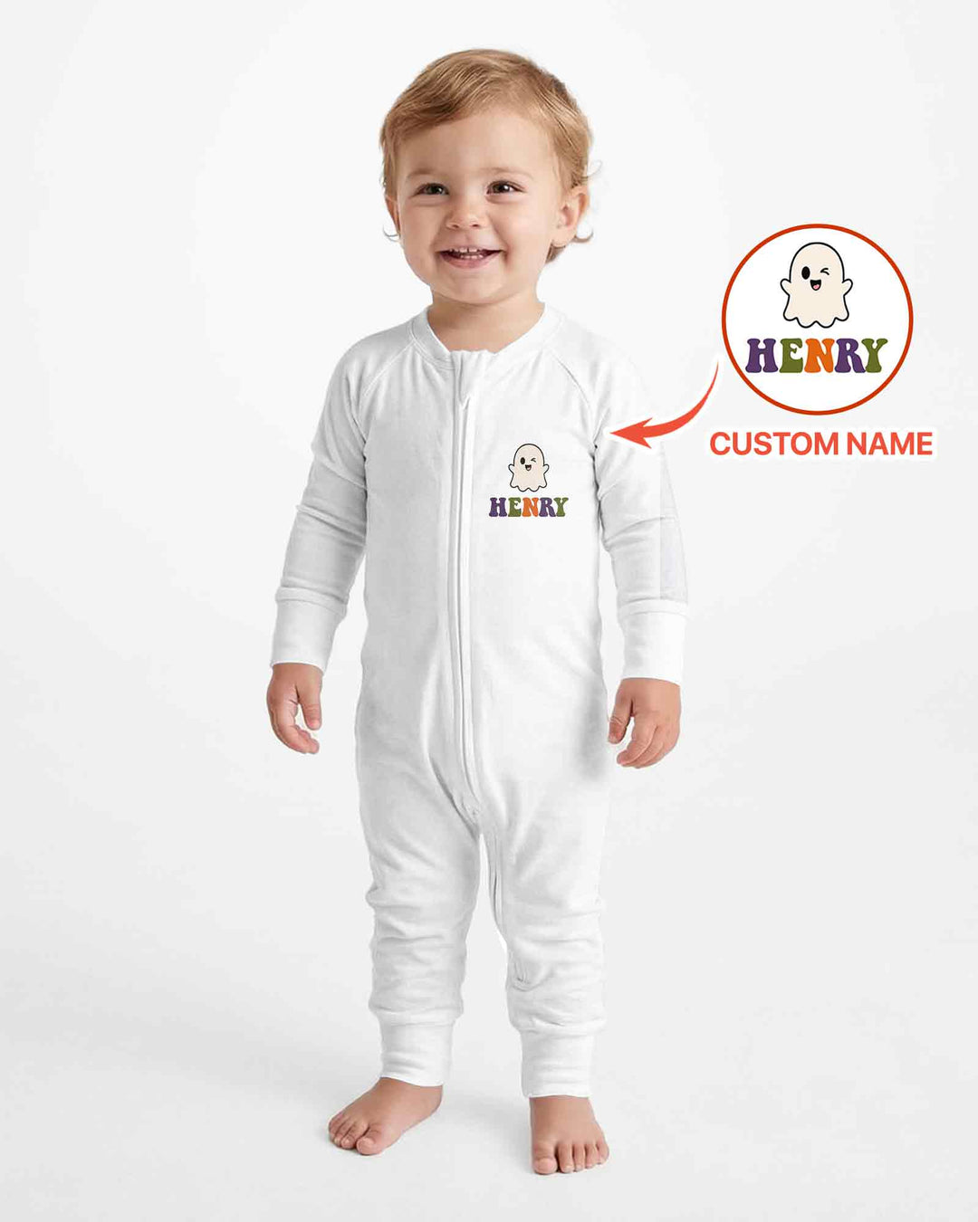 Personalized Halloween First Birthday Bamboo Convertible Zippy