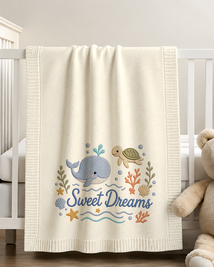 Sweet Dreams Baby Cotton Blanket