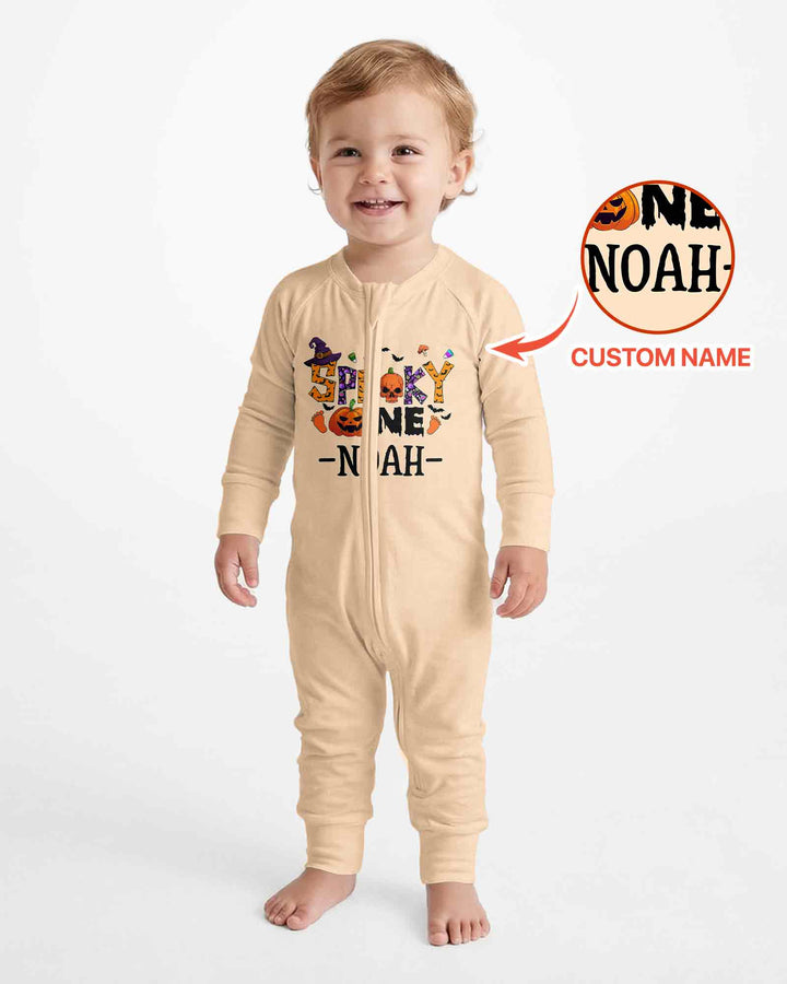 Personalized Spooky One First Birthday Halloween Bamboo Convertible Zippy