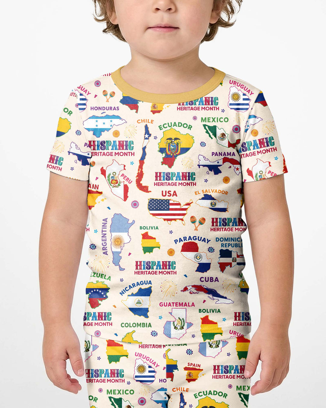 Schlafanzug-Set zweiteilig, kurze Ärmel, kurze Hose, Bambus