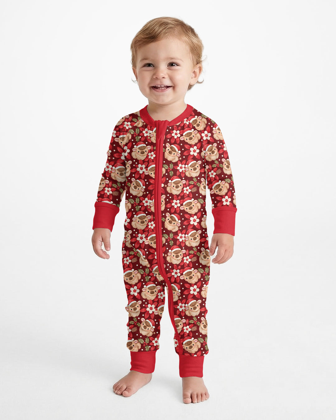Christmas Highland Cows Bamboo Convertible Zippy