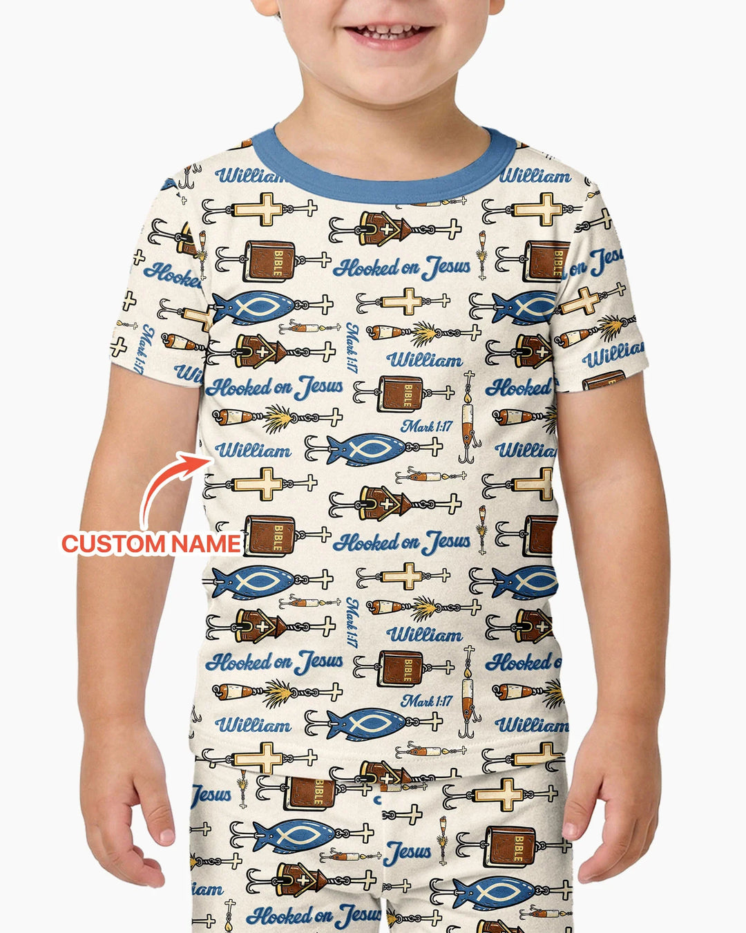 Zweiteiliges, kurzärmliges Pyjama-Set mit Marienkäfern
