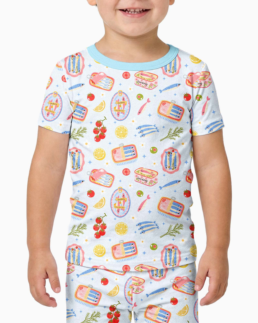 Zweiteiliges, kurzärmliges Pyjama-Set mit Marienkäfern