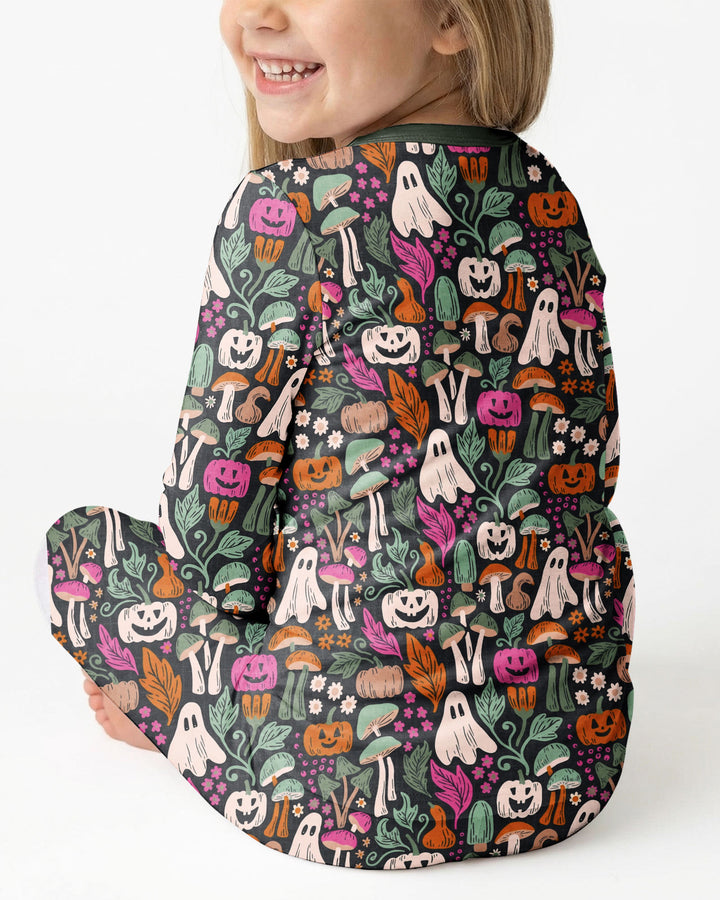 Dark Pumpkin Zona Bamboo Two Piece Long Sleeve Pajama Set