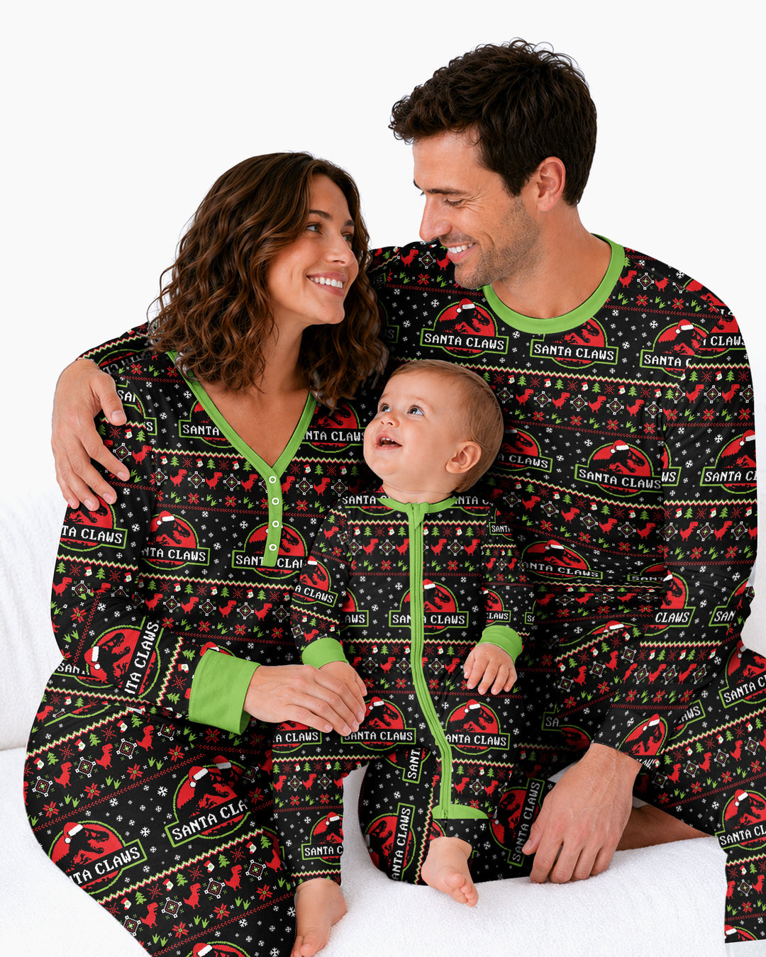 Santa Claws Christmas Bamboo Women Pajama Set