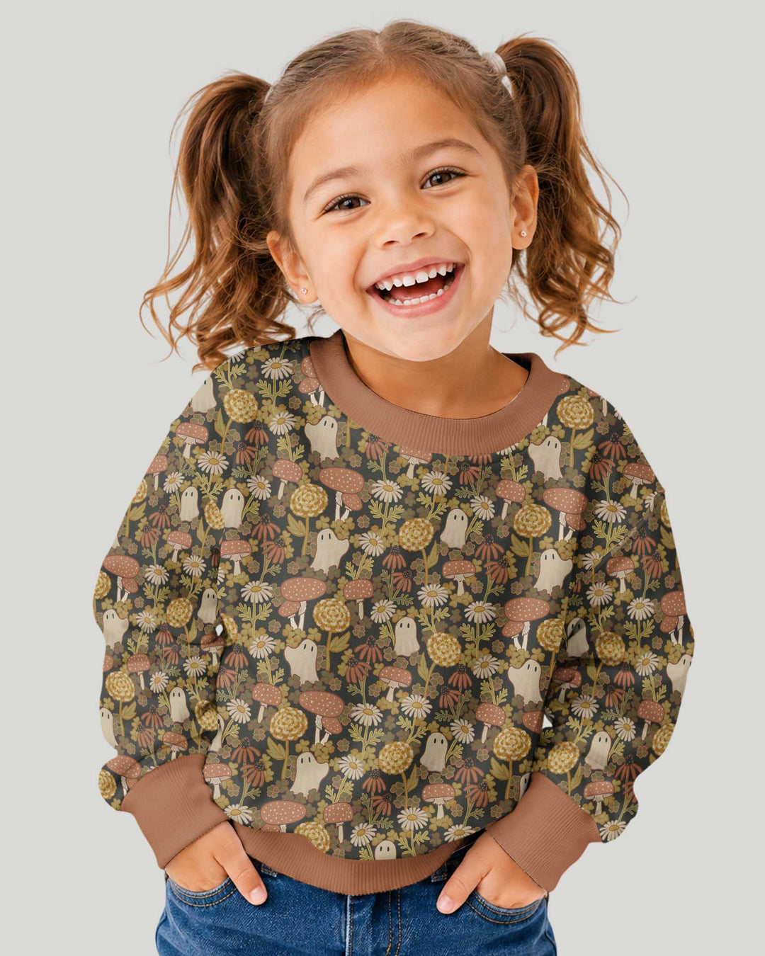 Ghost Garden Dark Autumn Bamboo Crewneck Sweatshirt