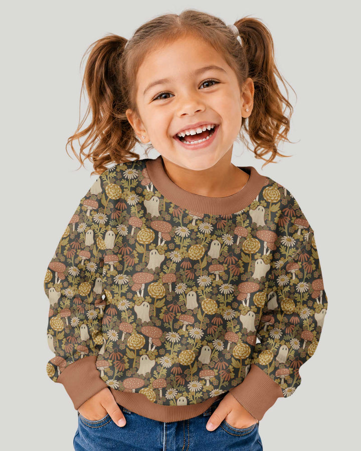 Ghost Garden Dark Autumn Bamboo Crewneck Sweatshirt