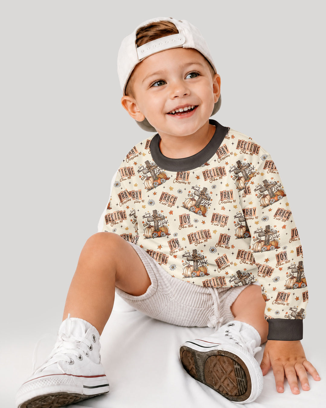 Sweatshirt mit Rundhalsausschnitt aus Bambusfaser
