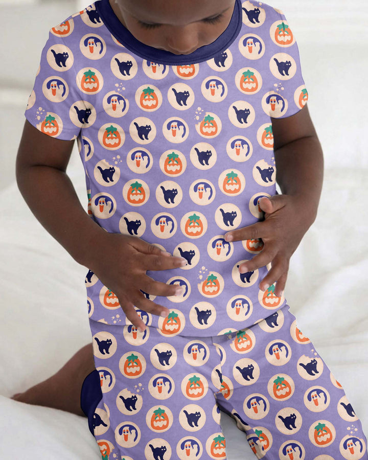 Zweiteiliges, kurzärmliges Pyjama-Set mit Marienkäfern