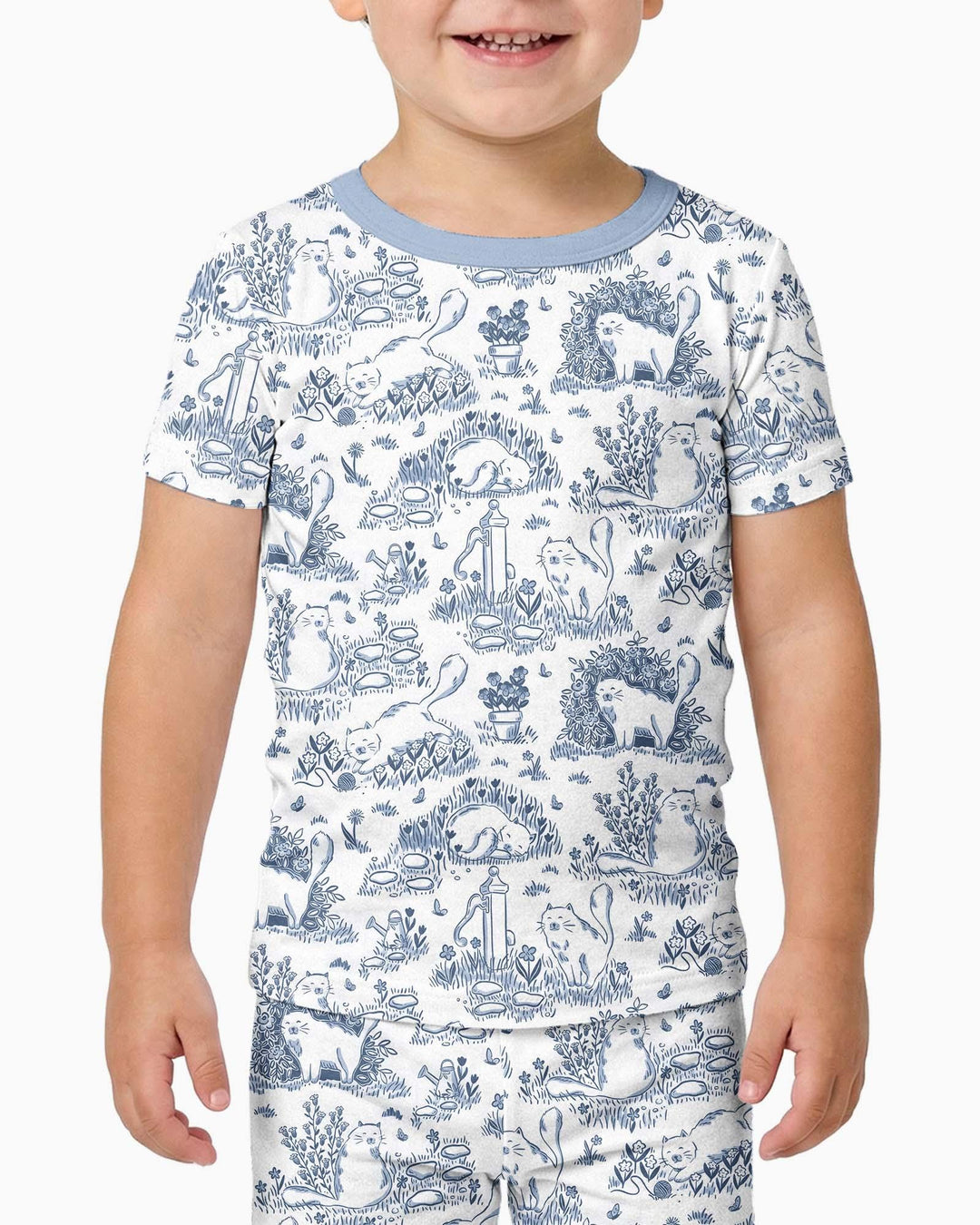 Zweiteiliges, kurzärmliges Pyjama-Set mit Marienkäfern