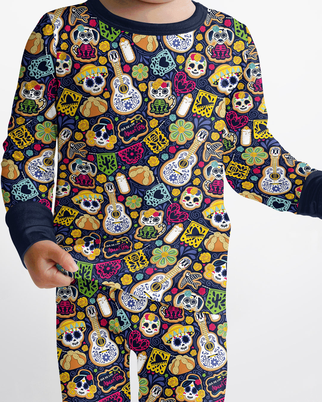 Cookie De Los Muertos Bamboo Two Piece Long Sleeve Pajama Set