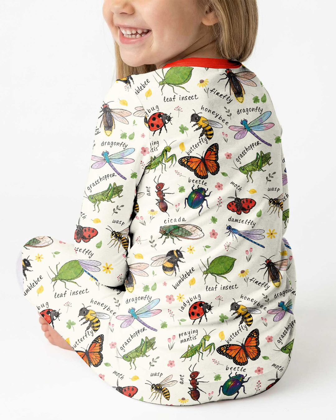Bug Learning Bamboo Two Piece Long Sleeve Pajama Set