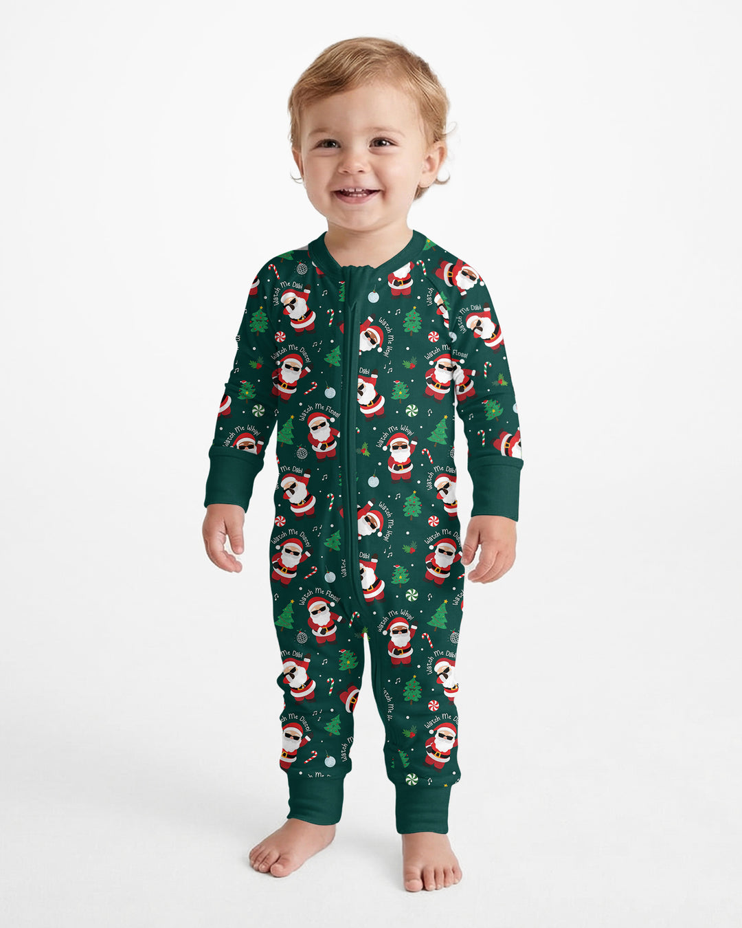 Santa's Christmas Dance Party Bamboo Convertible Zippy