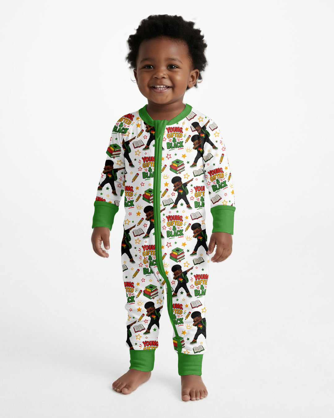 Black Boy Young Gifted & Black Bamboo Convertible Zippy