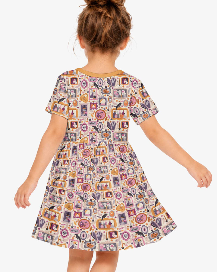 Spooky Portraits Bamboo Twirl Dress
