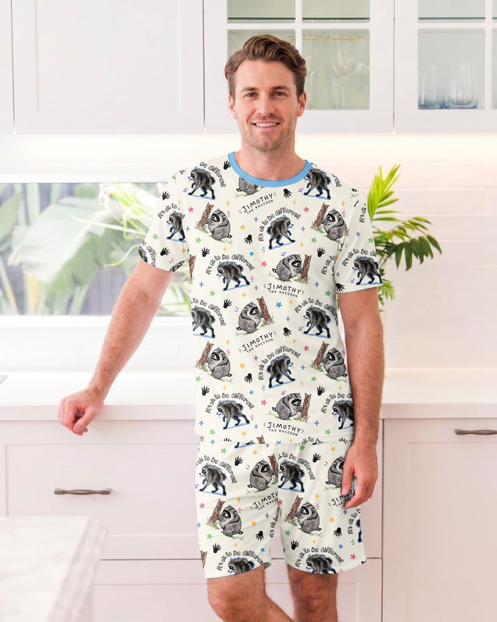 It's Okay to be Jimothy Bamboo Men Short Sleeve Short Pajama Set