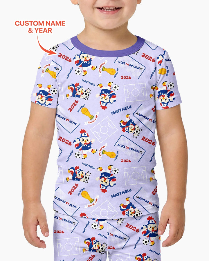 Zweiteiliges, kurzärmliges Pyjama-Set mit Marienkäfern