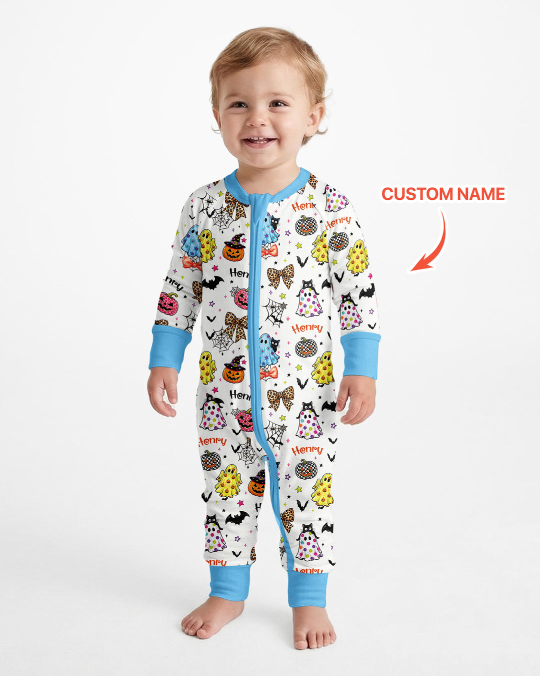 Custom Name Coquette Summerween Bamboo Convertible Zippy