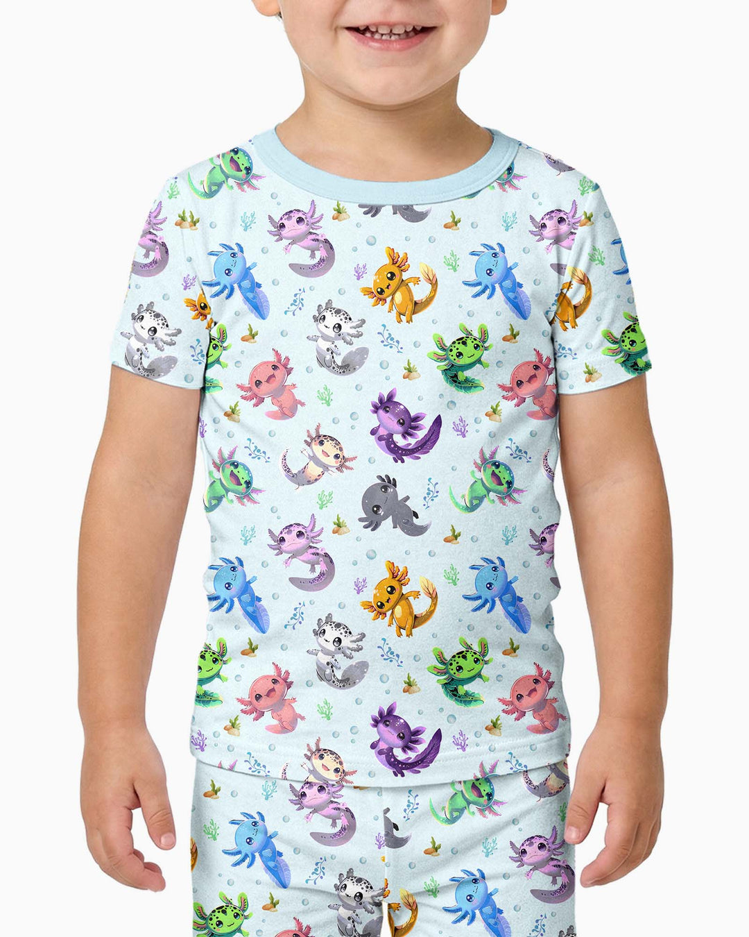 Zweiteiliges, kurzärmliges Pyjama-Set mit Marienkäfern