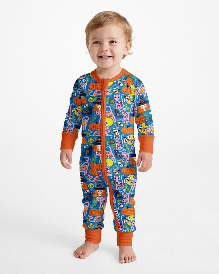 Whimsical Witch Cats Bamboo Convertible Zippy