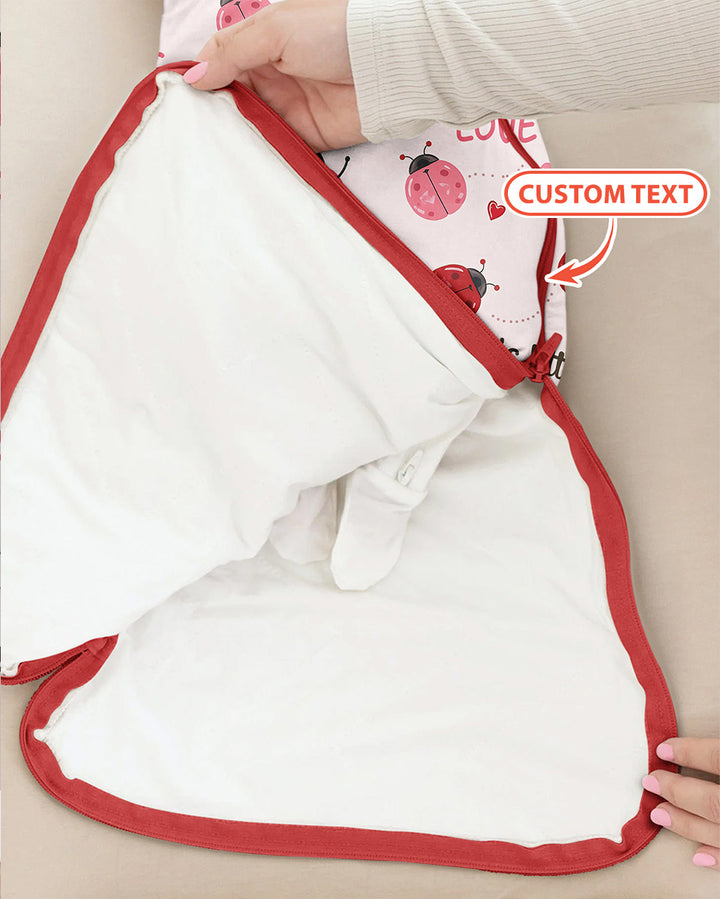 Personalized Grandma's Little Love Bug Bamboo Sleep Bag
