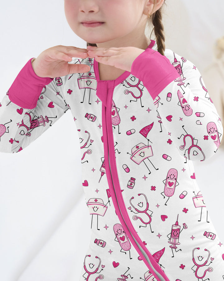 Cute Nurse Crew Bamboo Convertible Zippy