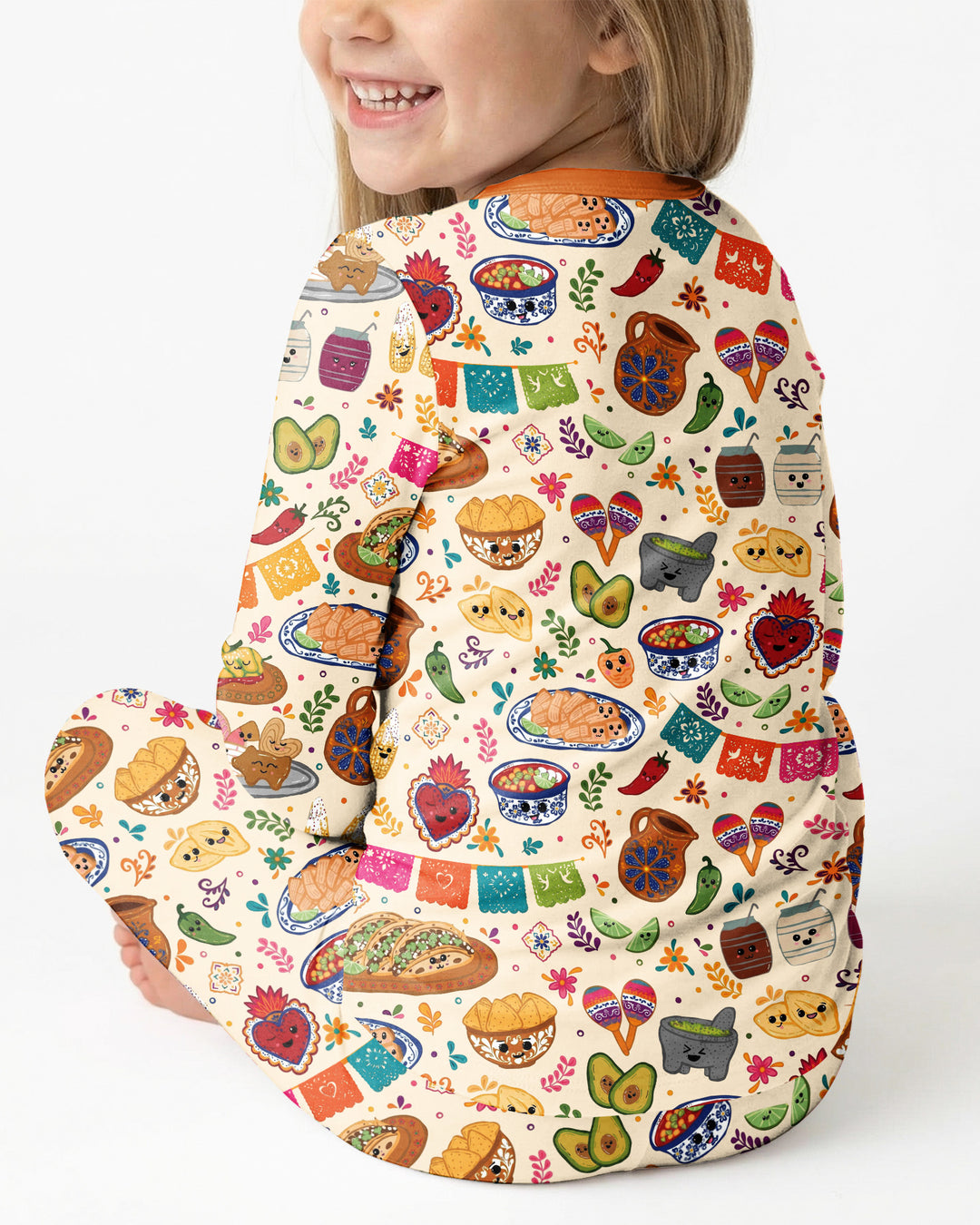 Hispanic Heritage Fiesta Bamboo Two Piece Long Sleeve Pajama Set