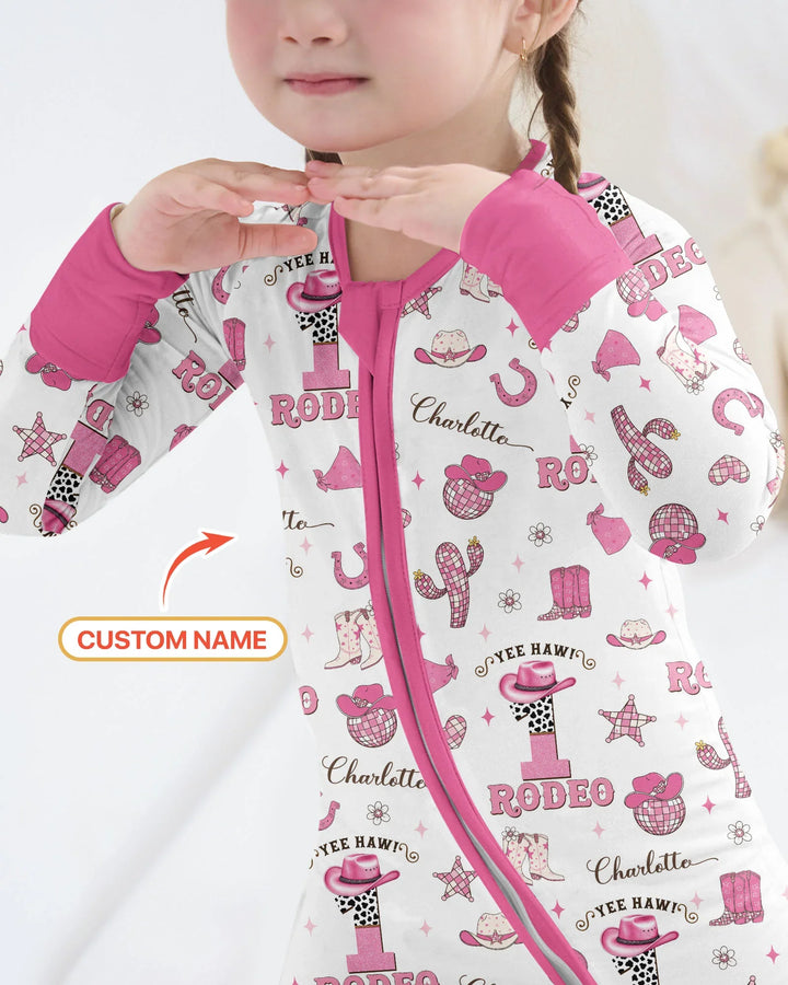 Personalized Birthday Rodeo Bamboo Convertible Zippy