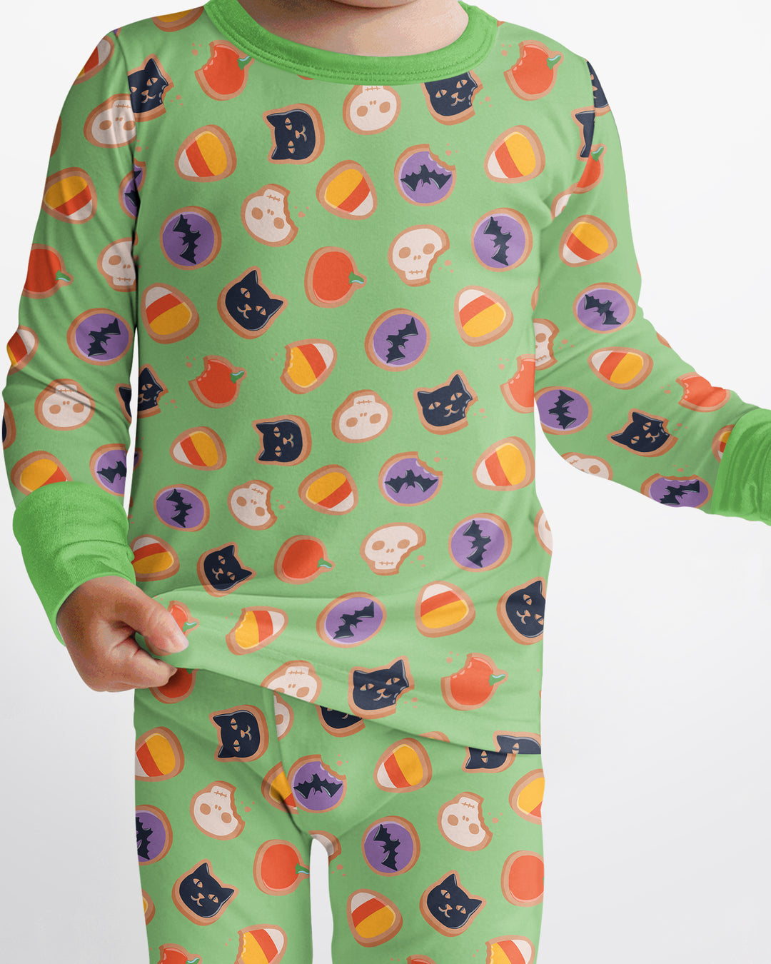 Halloween Cookies Bamboo Two Piece Long Sleeve Pajama Set