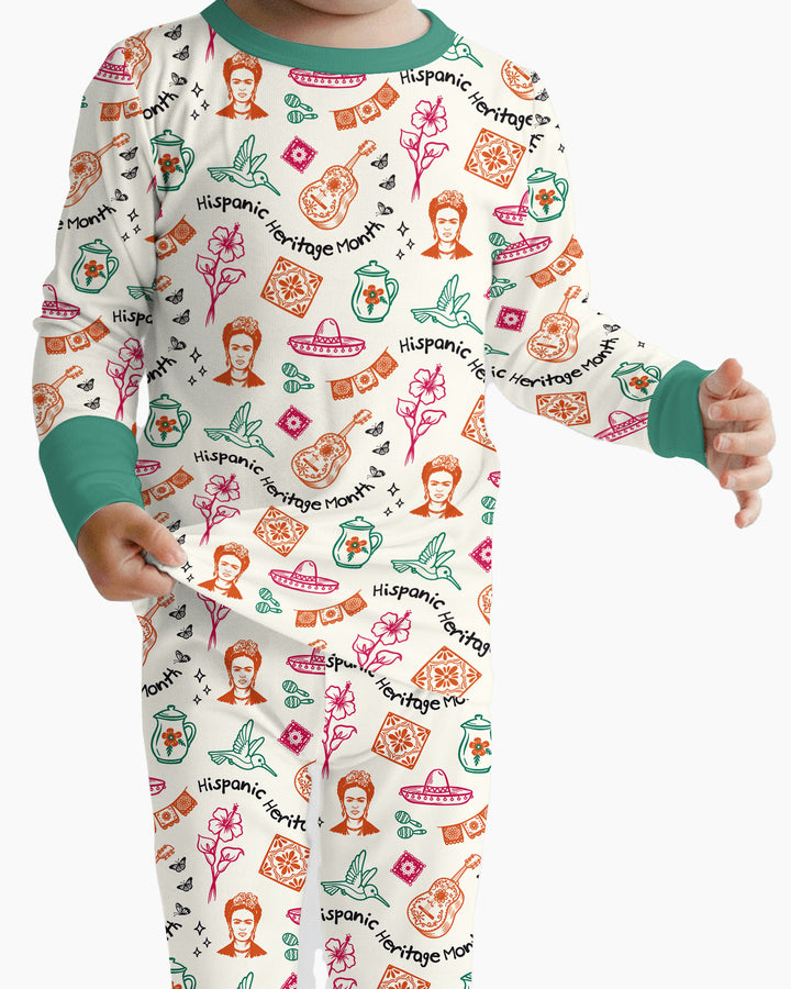 Hispanic Heritage Month Bamboo Two Piece Long Sleeve Pajama Set