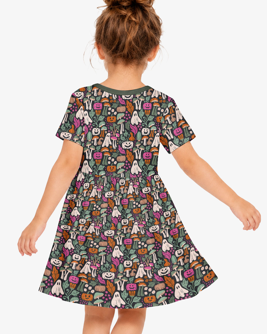 Dark Pumpkin Zona Bamboo Twirl Dress