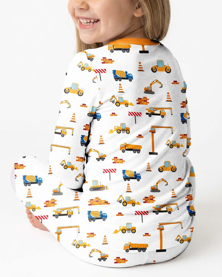 Construction Bamboo Two Piece Pajama Set