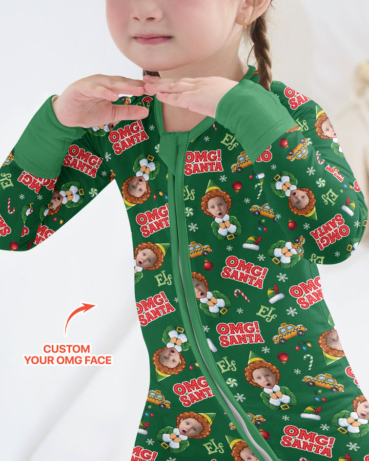 Custom Image OMG Santa Bamboo Convertible Zippy