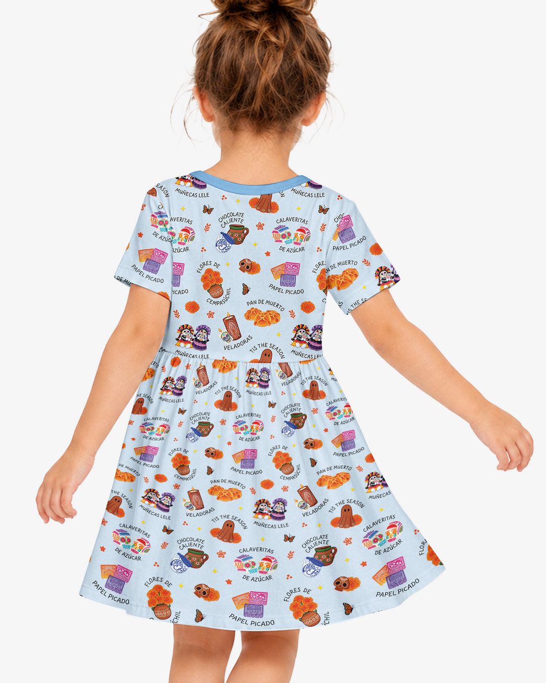 Tis the Dia De Muertos Season Bamboo Twirl Dress