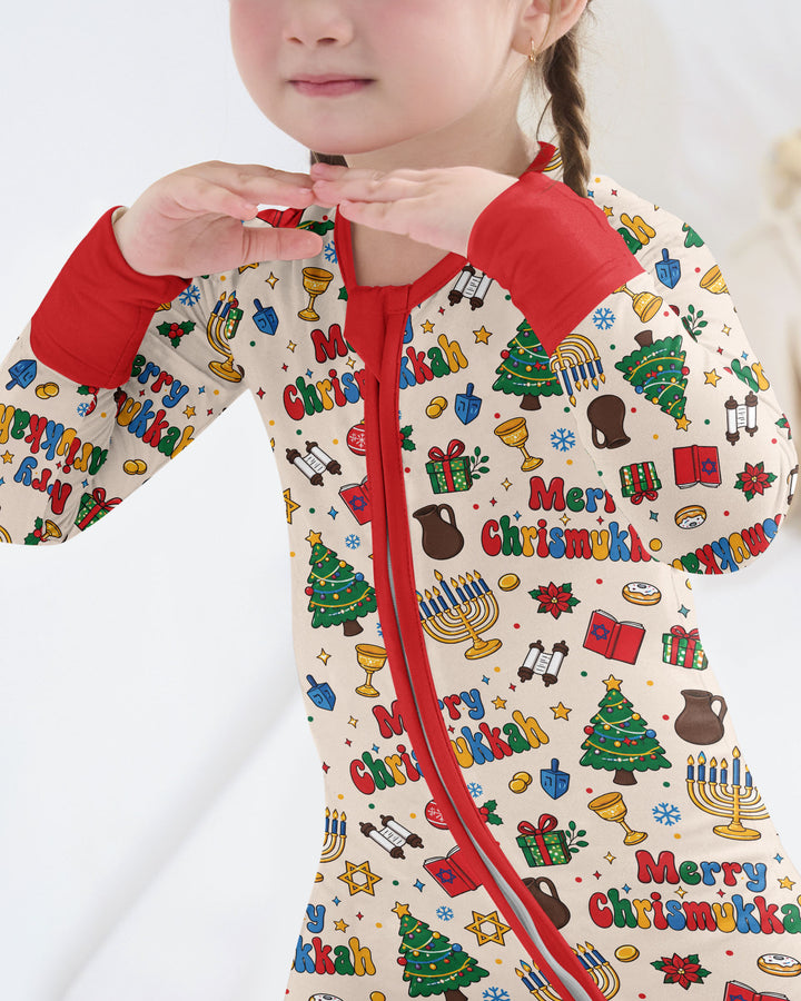 Merry Chrismukkah Bamboo Convertible Zippy