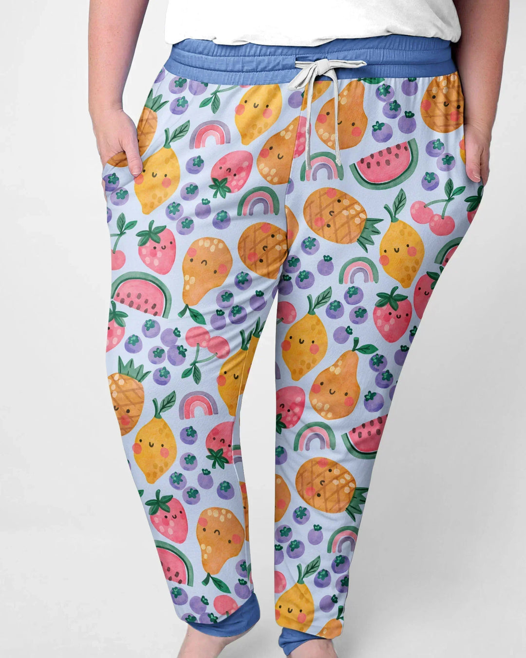 Fruitie Cuties Familien-Pyjama-Set aus Bambus für Damen