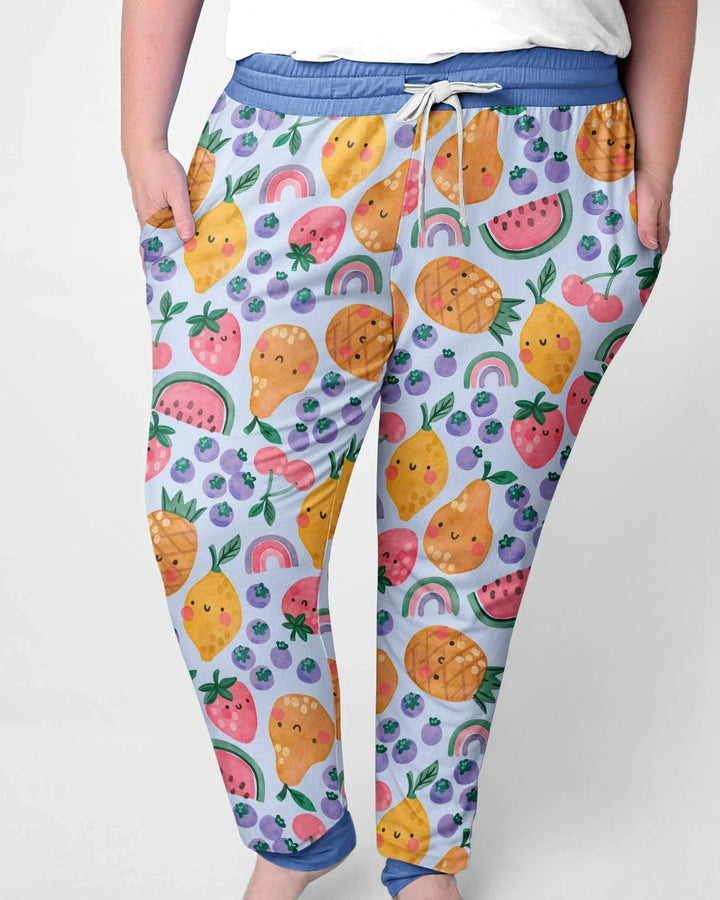 Fruitie Cuties Familien-Pyjama-Set aus Bambus für Damen