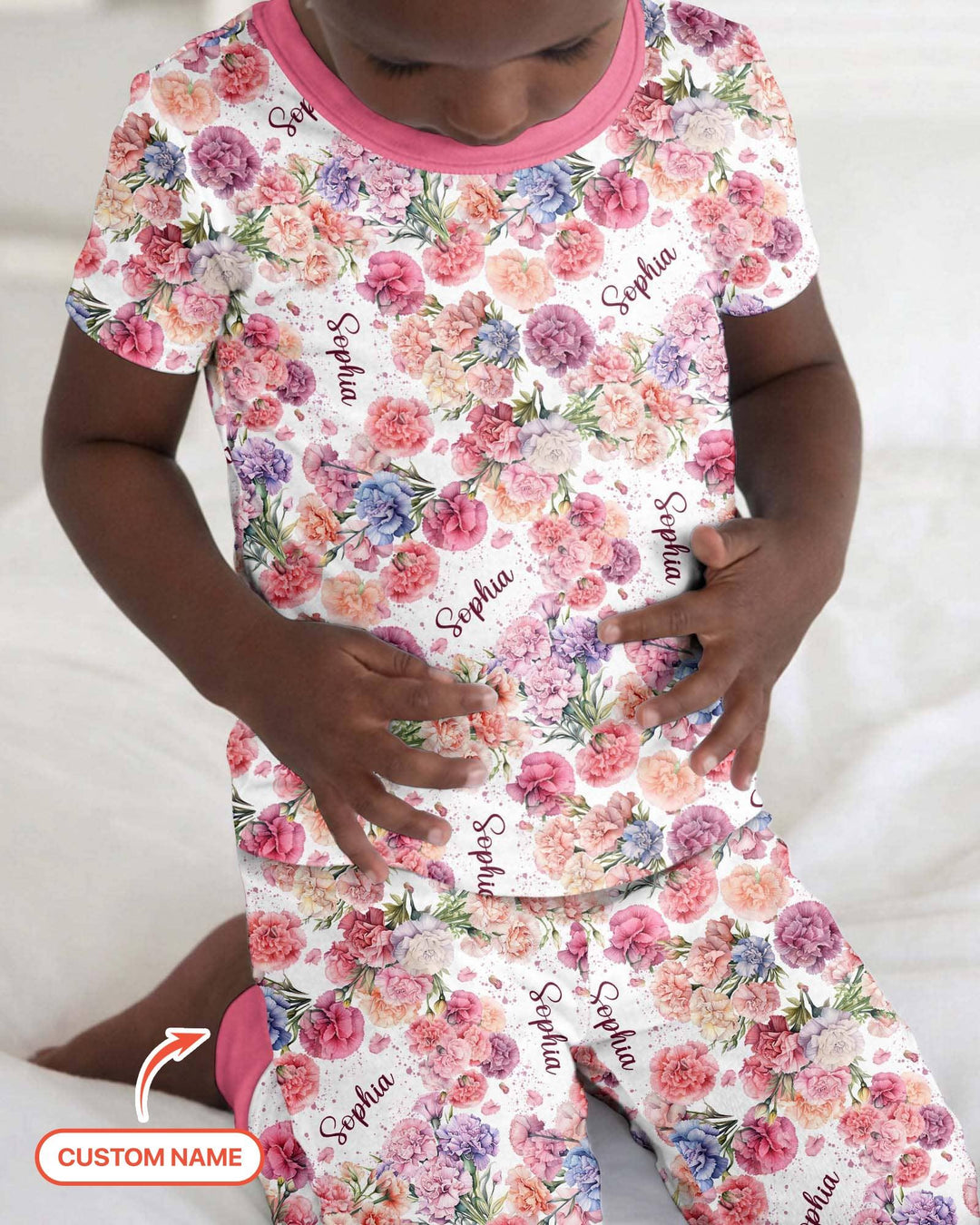 Zweiteiliges, kurzärmliges Pyjama-Set mit Marienkäfern