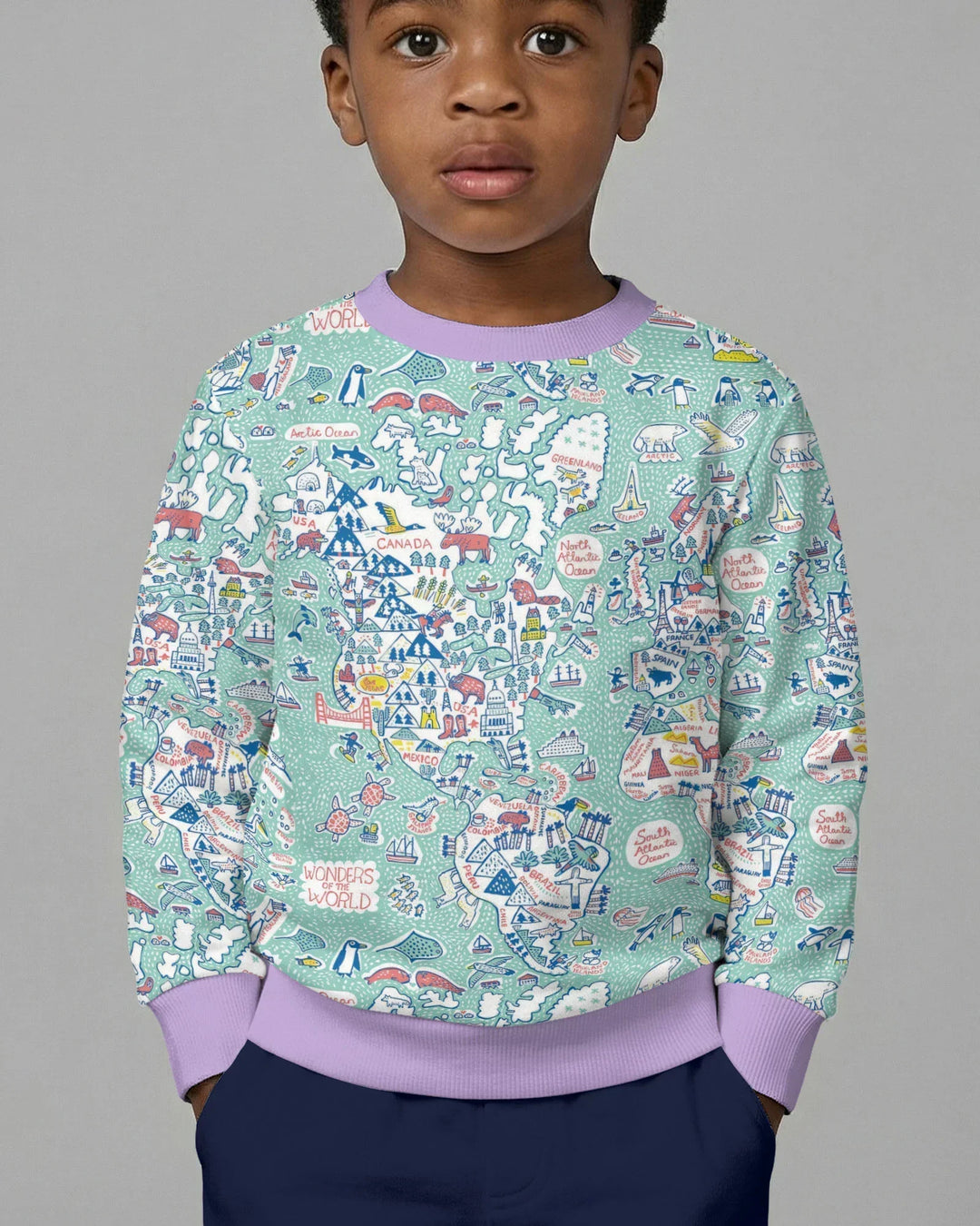 Hello World Wonders Bambus Crewneck Sweatshirt