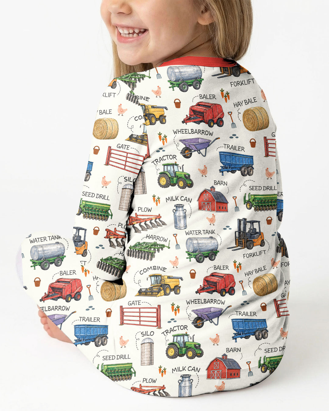 Little Farmer Bamboo Two Piece Long Sleeve Pajama Set